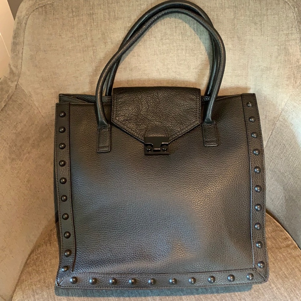 Loeffler Randall Black Leather Tote